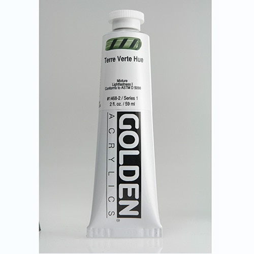 Golden, Heavy Body, Acrylic, Paint, 2oz, Terre Vert Hue